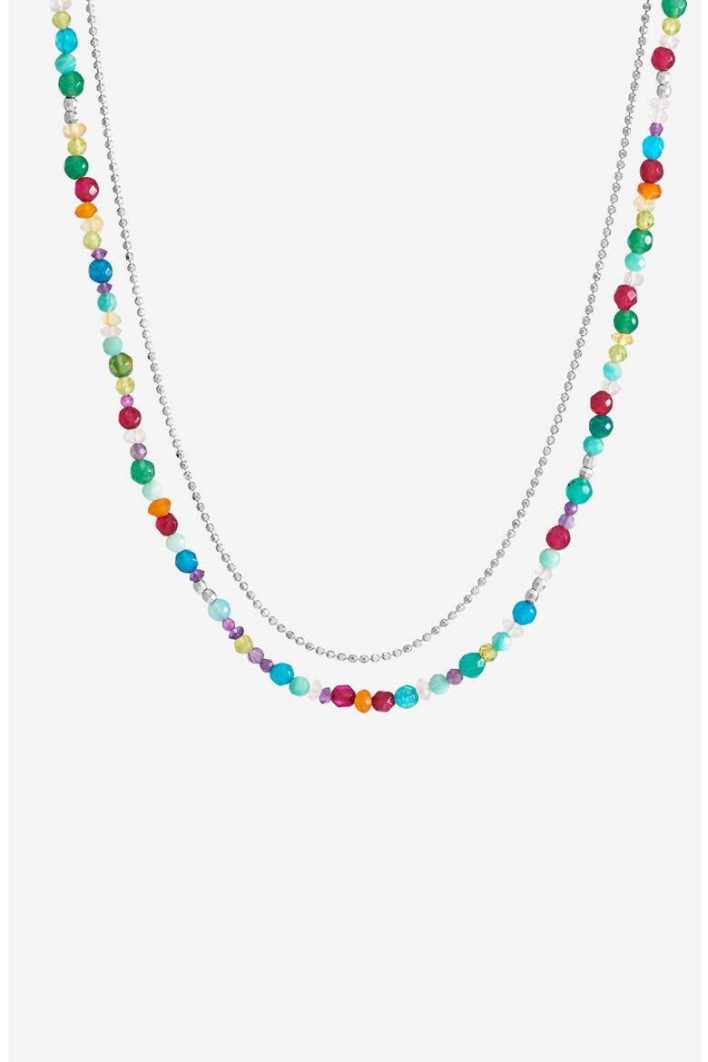 Tutti Frutti Orissa Necklace, Main, color, Sterling Silver