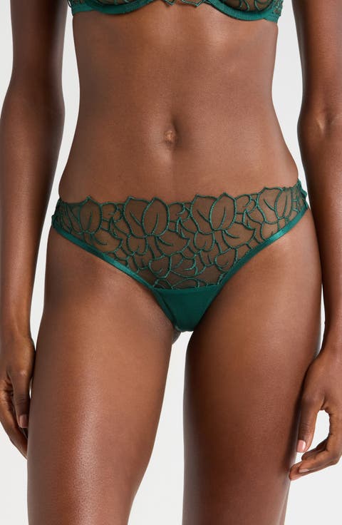 Laurel Embroidered Mesh Briefs