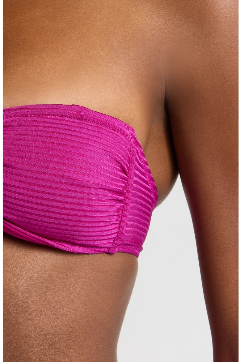 Ava Bandeau Bikini Top, Alternate, color, BERI MAGENTA