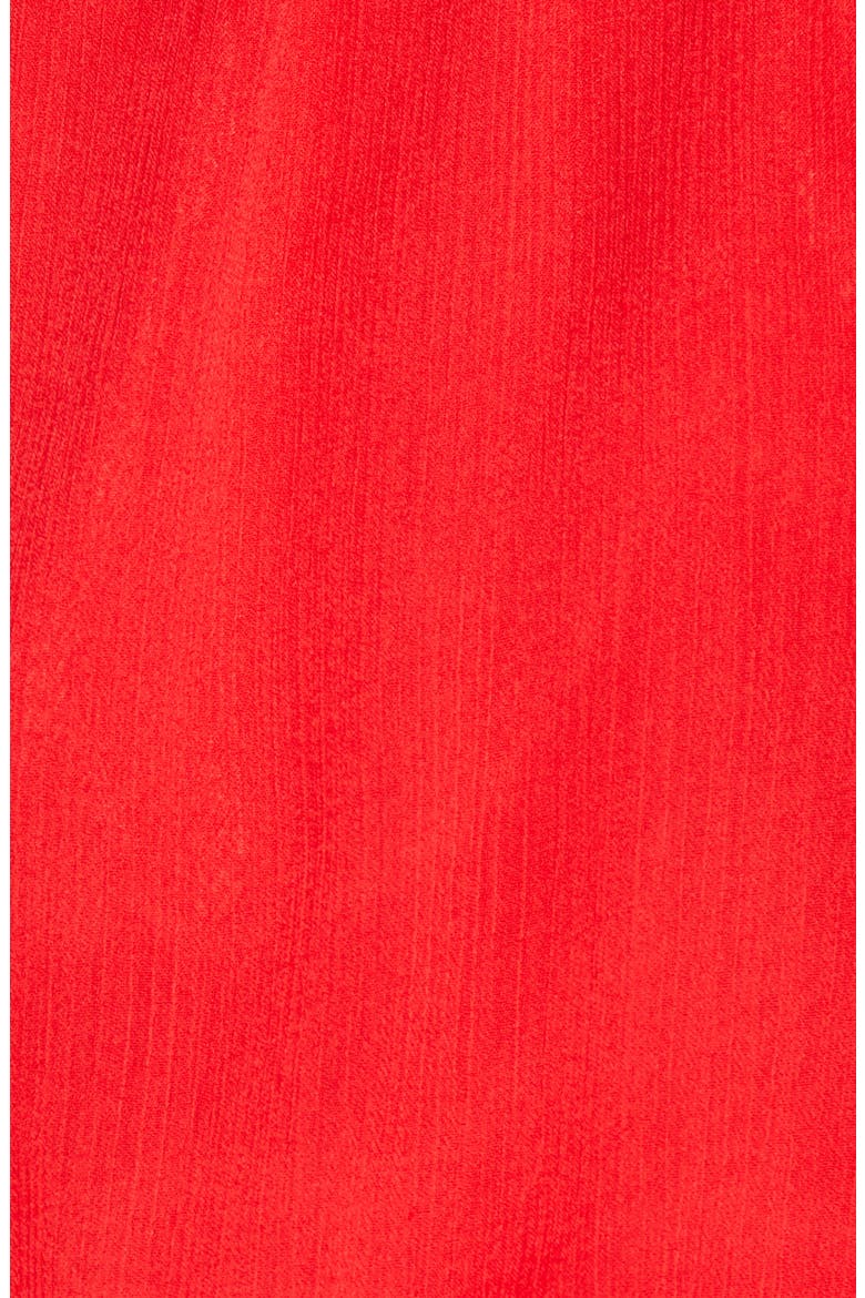 Off the Shoulder Ruffle Sleeve Romper, Alternate, color, RED
