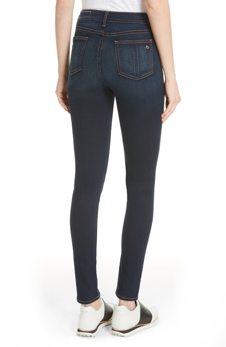 rag & bone DENIM High Waist Skinny Jeans, Alternate, color, 