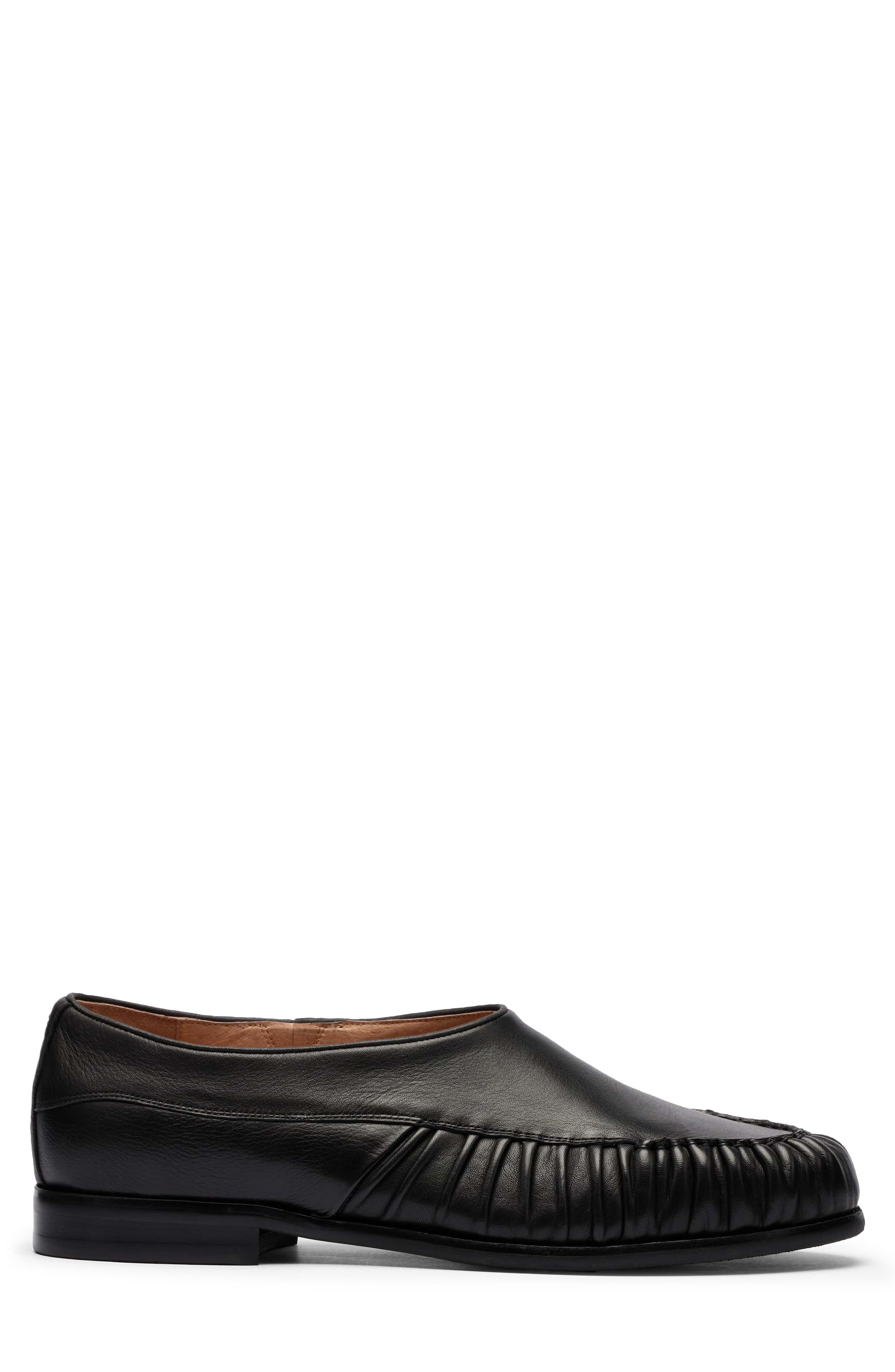 Forde Leather Loafer, Alternate, color, BLACK