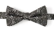 Cufflinks, Inc. Kaleido Floral Charcoal Silk Bow Tie