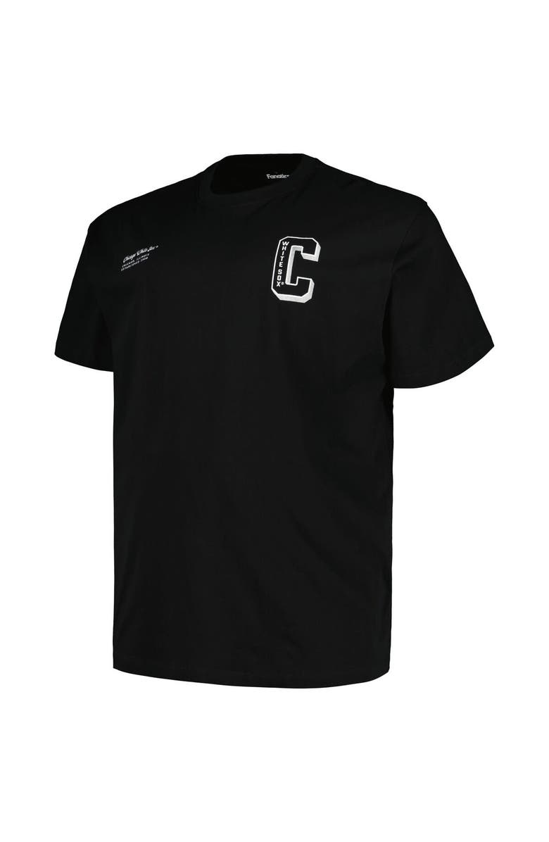 PROFILE Men's Profile Black Chicago White Sox Big & Tall Split Zone T-Shirt, Alternate, color, 
