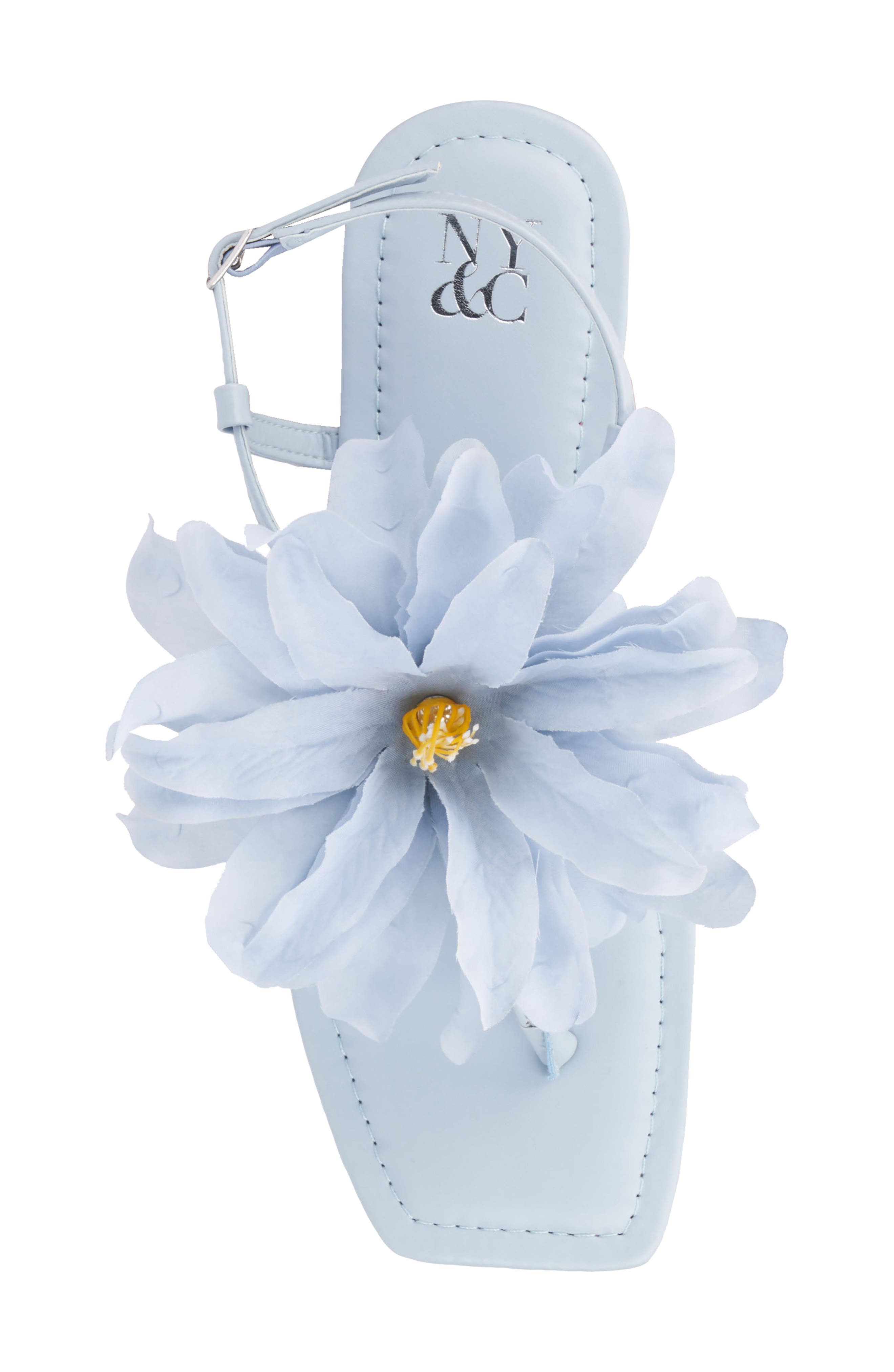 NEW YORK AND COMPANY Flora Sandal, Alternate, color, Pastel Blue