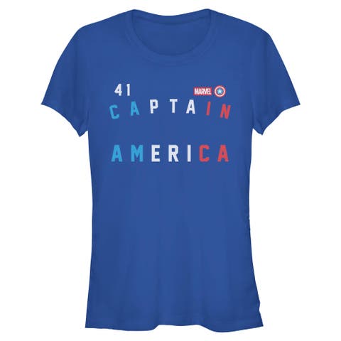 Junior's Marvel Forty One Captain  Graphic T-Shirt
