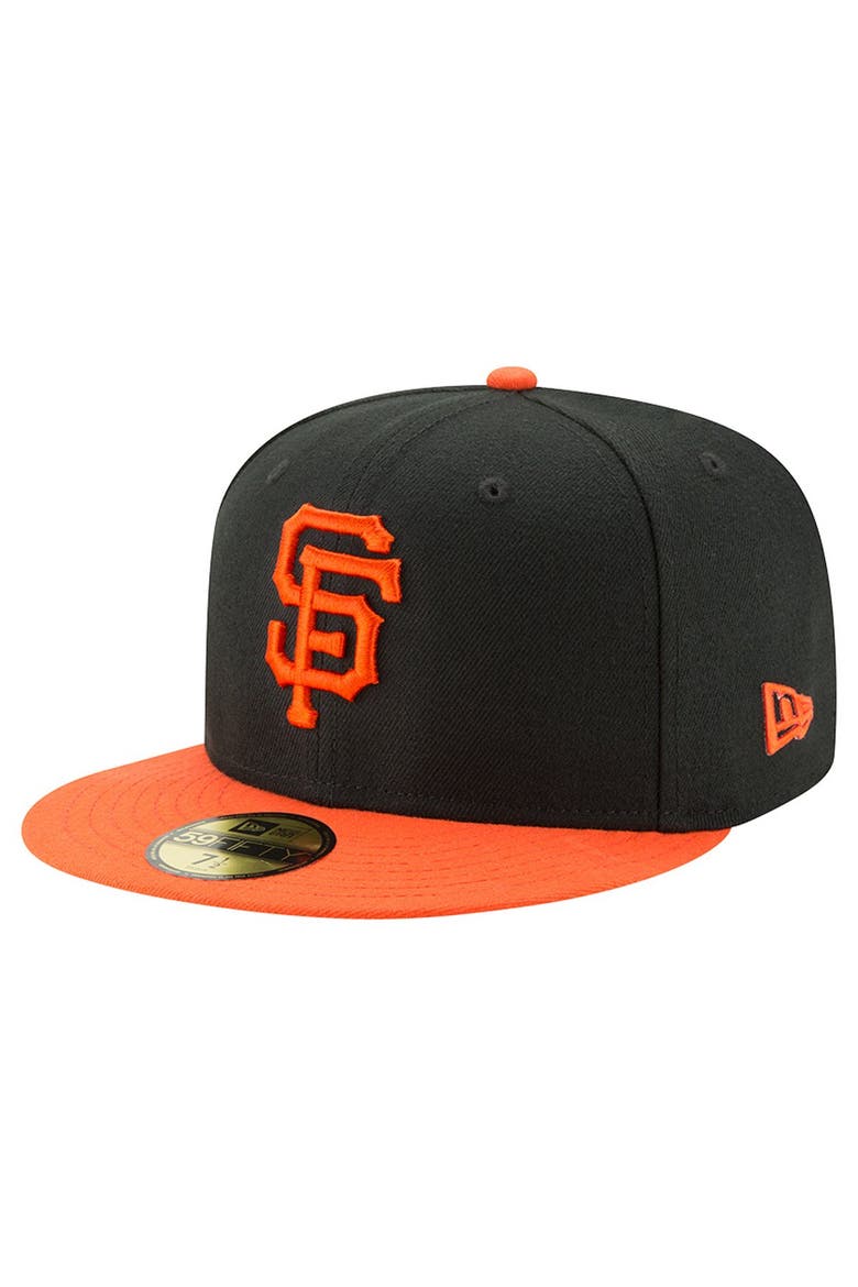Men's New Era Black/Orange San Francisco Giants Jeff Kent Number Retirement Authentic Collection 59FIFTY Fitted Hat, Alternate, color, Black