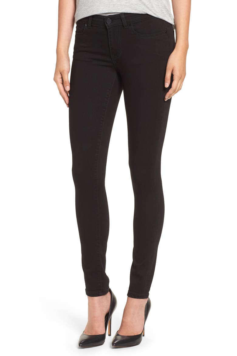 Stretch Skinny Jeans, Main, color, BLACK