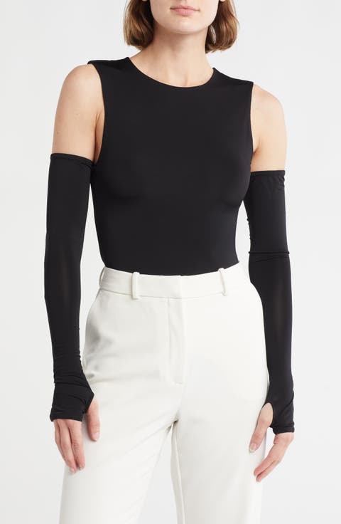 Olea Sculpting Cold Shoulder Bodysuit