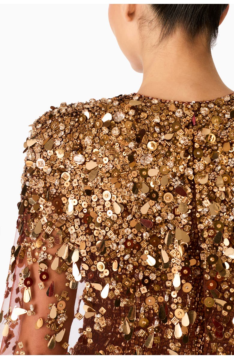 Jenny Packham Nettie Gown, Alternate, color, Bronze