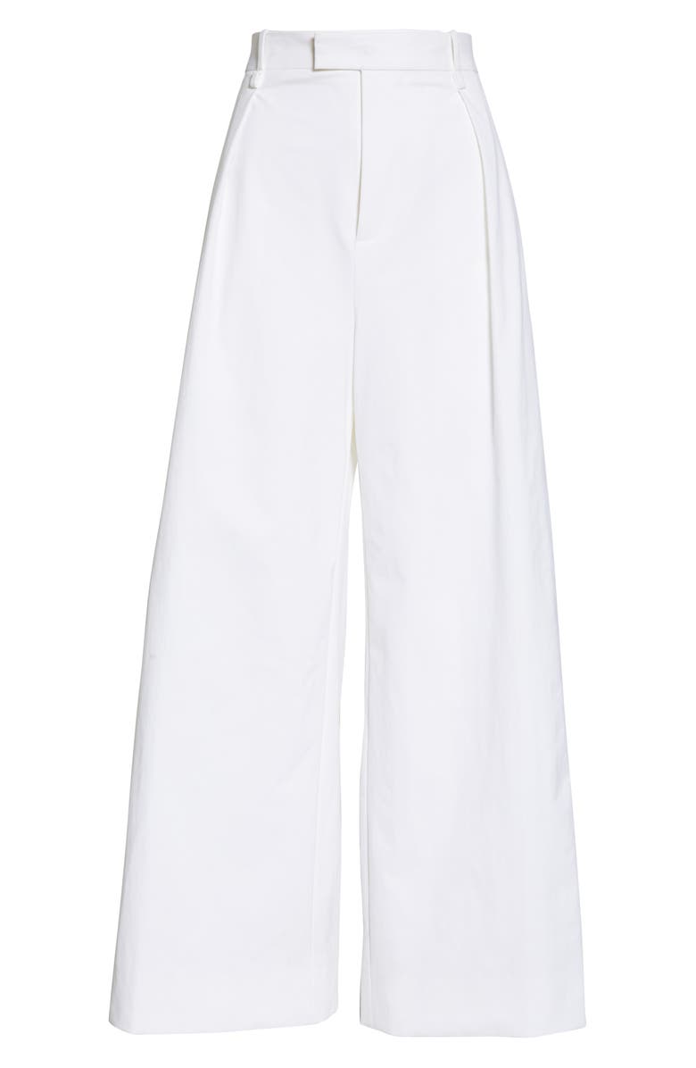 Bottega Veneta Wide Leg Stretch Canvas Pants, Alternate, color, 
