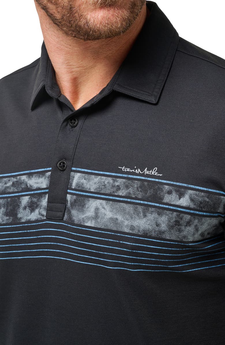 TravisMathew Mount Thunder Cotton Blend Polo, Alternate, color, 