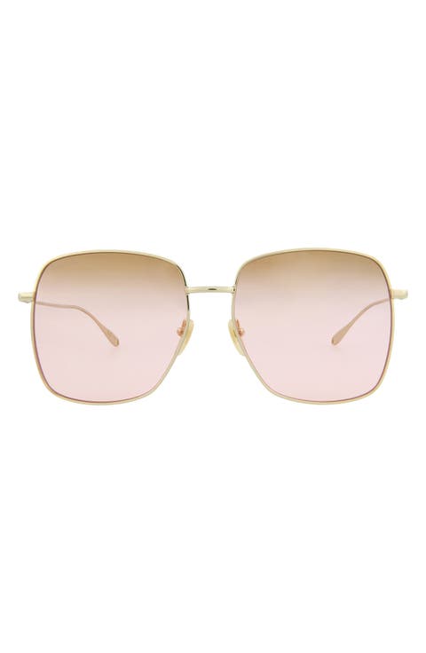 59mm Oversize Square Sunglasses