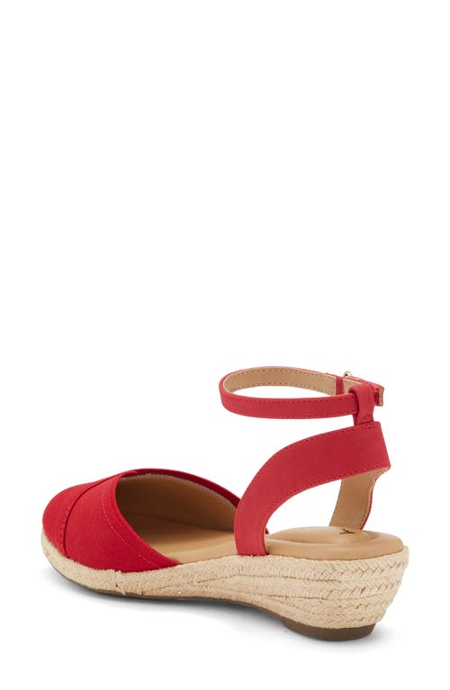 Me Too Niya Espadrille Wedge Sandal In Red