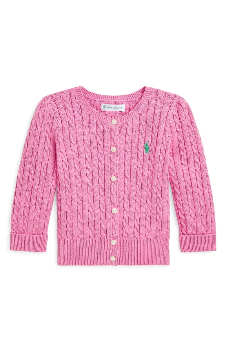 Ralph Lauren Kids' Cable Cotton Cardigan, Main, color, 