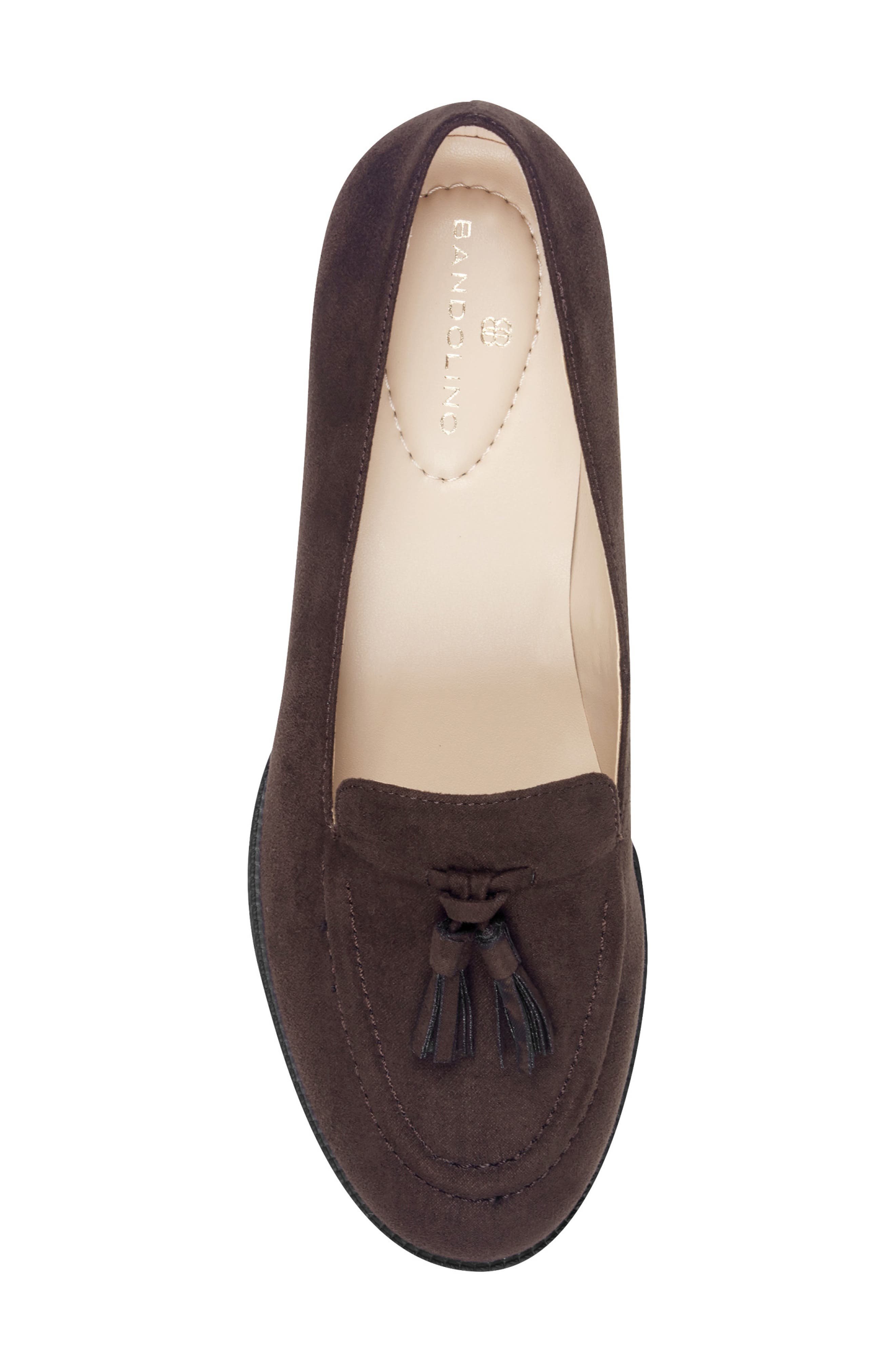 Linzer Patent Tassel Loafer, Alternate, color, DARK BROWN