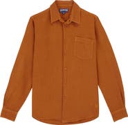 Vilebrequin Men's Solid Linen Shirt