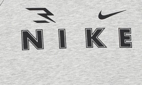 3 Brand Kids' Triple Logo Hoodie In Gray