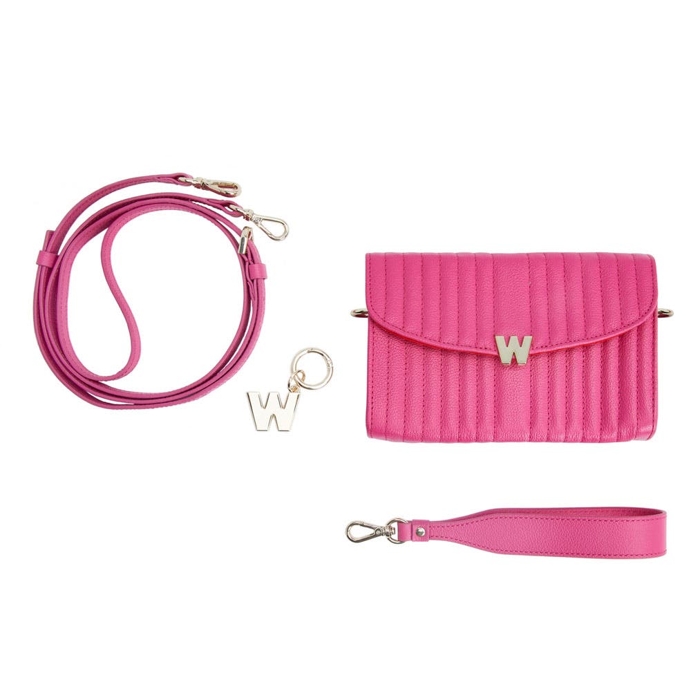 Mimi Crossbody Bag with Wristlet, Alternate, color, Pink