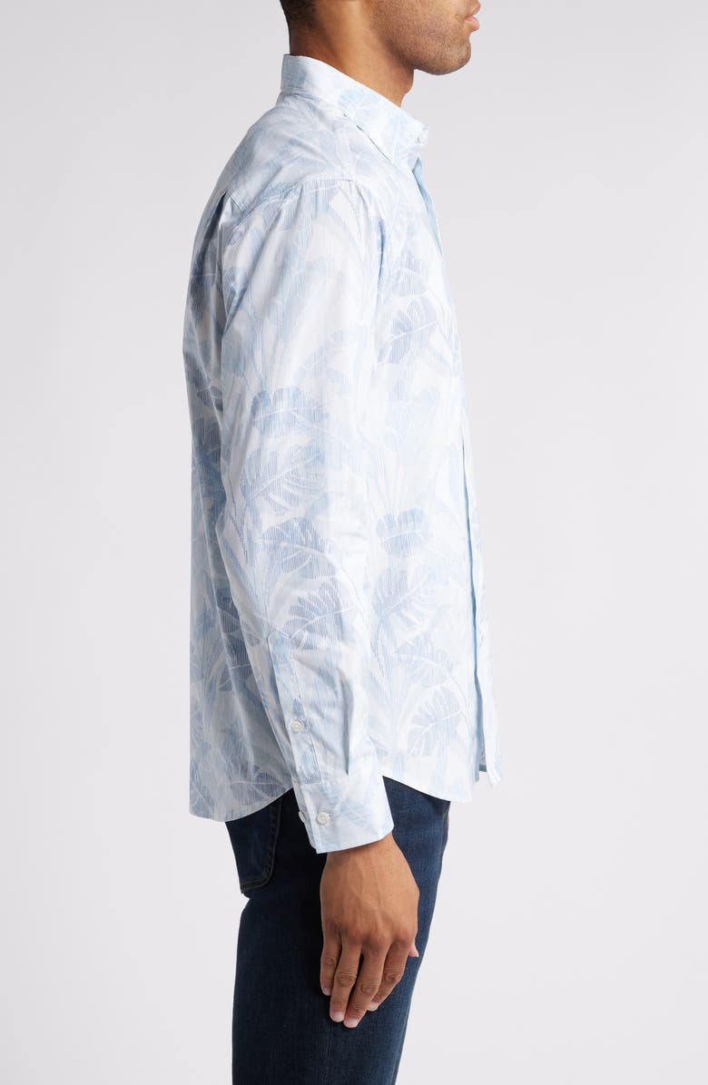 Tommy Bahama Sarasota Stretch Misty Fronds IslandZone<sup>®</sup> Button-Up Shirt, Alternate, color,