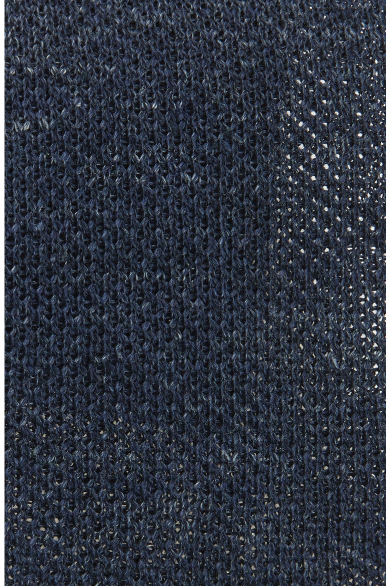 Linen Knit Tie, Alternate, color, NAVY