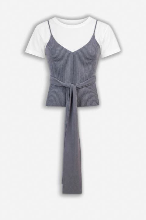 Short Sleeve Knit Top