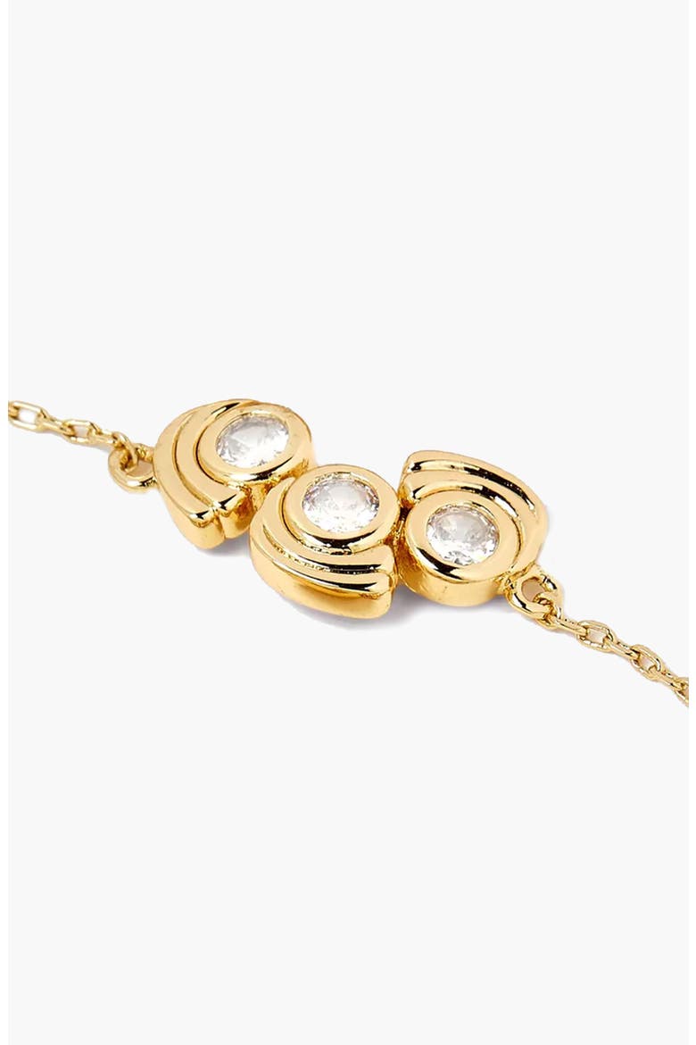 Mavlo Chain Crystal Bracelet In Gold & Crystals, Alternate, color, Gold