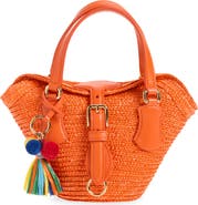 Dolce&Gabbana Coffa Capri Woven Straw Tote