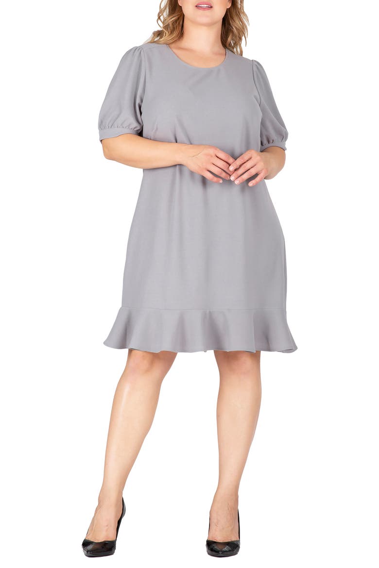 Crepe Knit Dress, Main, color, GREY