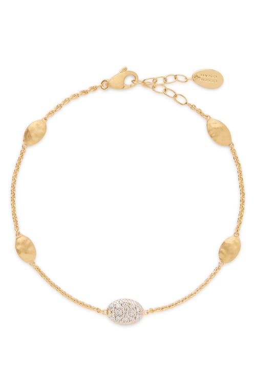 Marco Bicego Siviglia Diamond Station Bracelet in 18K Yellow/White Gold at Nordstrom, Size 6.25"
