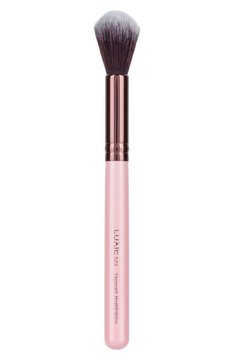 Luxie 522 Rose Gold Tapered Highlighting Face Brush, Main, color,