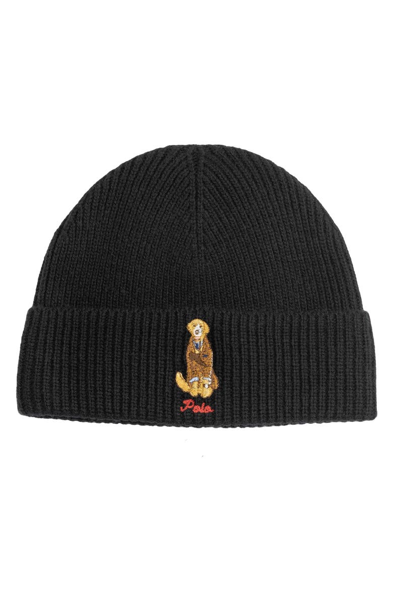 Polo Ralph Lauren Golden Retreiver Beanie, Main, color, Polo Black