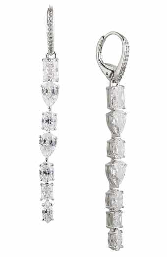 Nadri RSVP Cubic Zirconia Linear Earrings