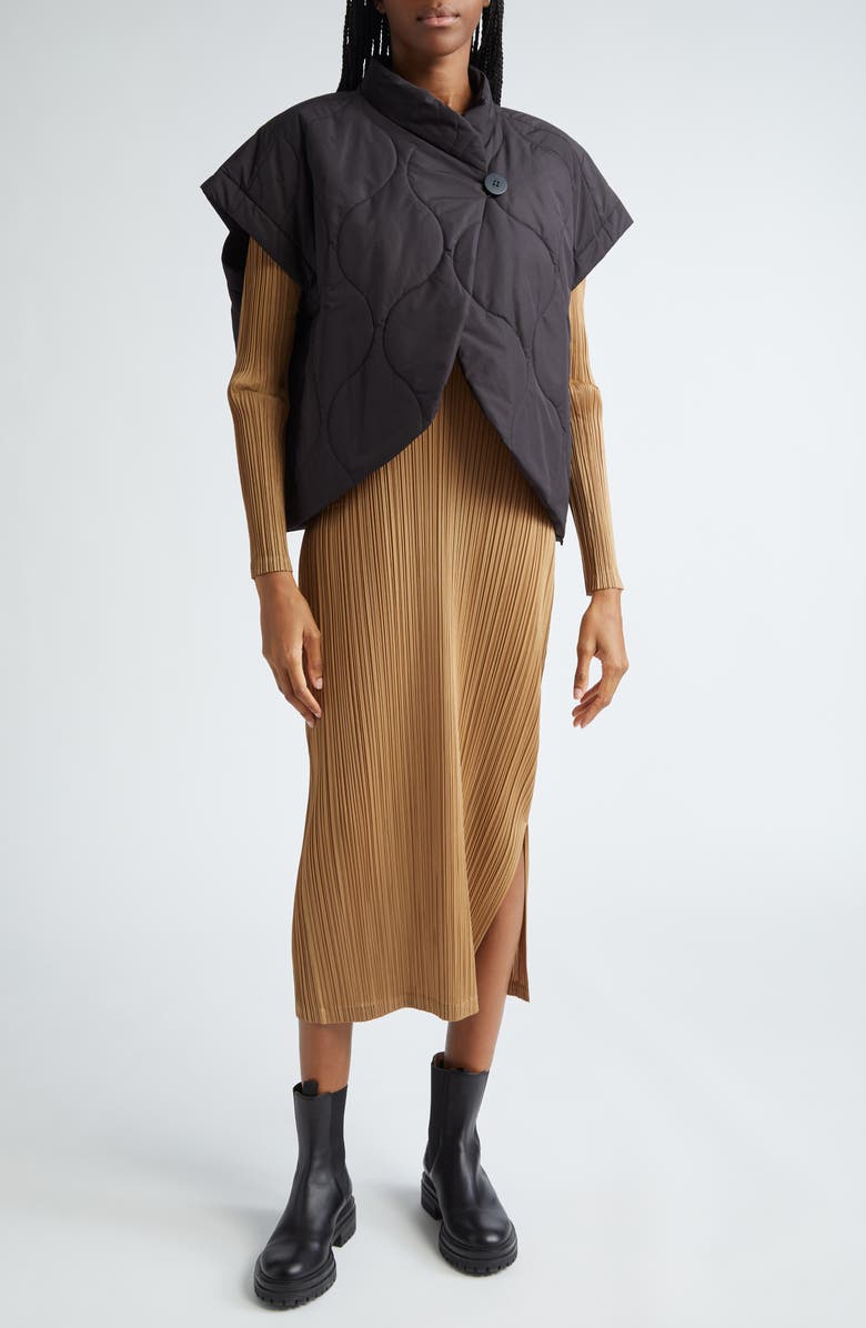 Pleats Please Issey Miyake Asteroid Quilted Jacket, Alternate, color, 