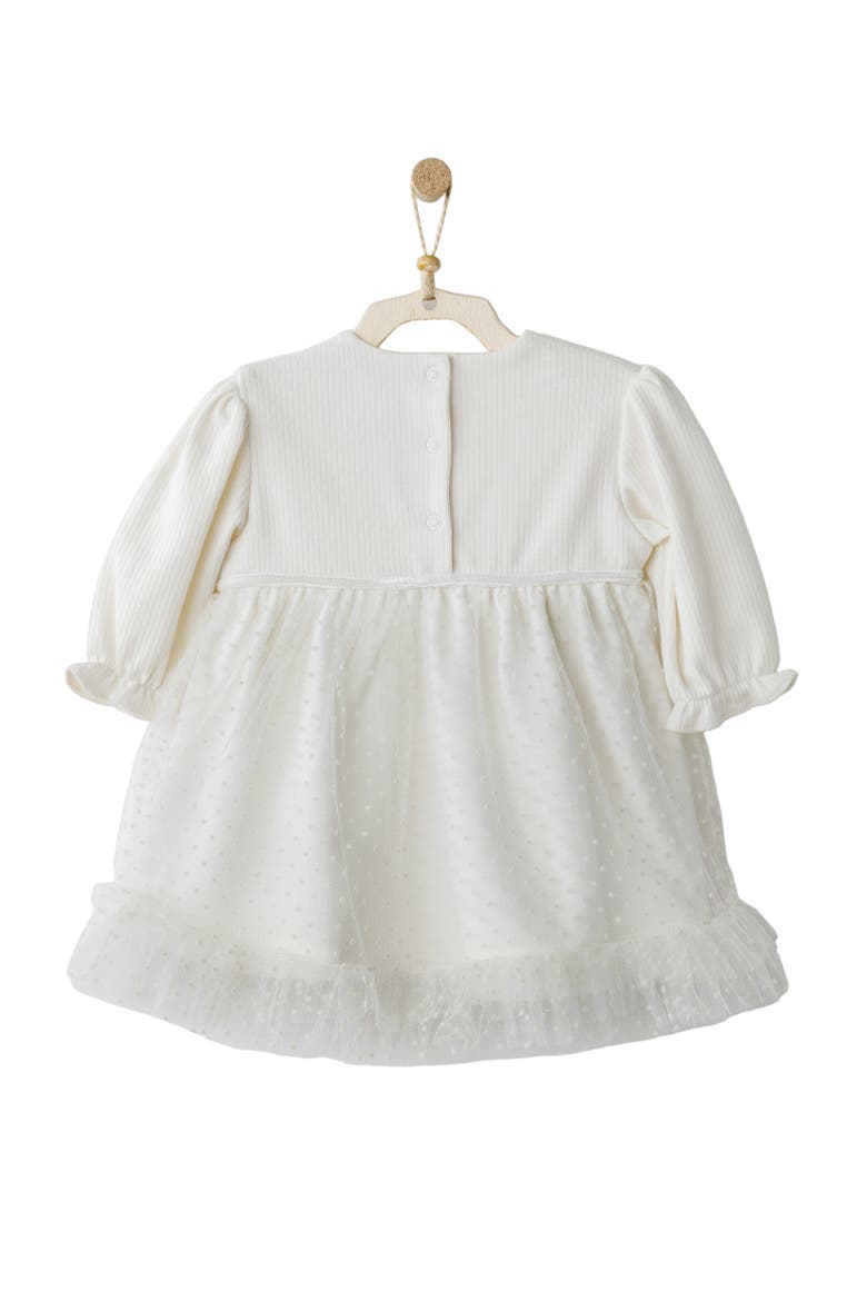 Snowflake Sparkle Dress, Alternate, color, Ivory