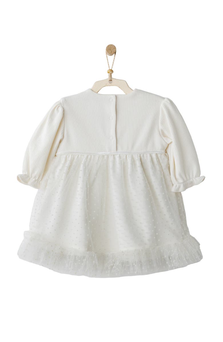 Andy Wawa Snowflake Sparkle Dress, Alternate, color, Ivory