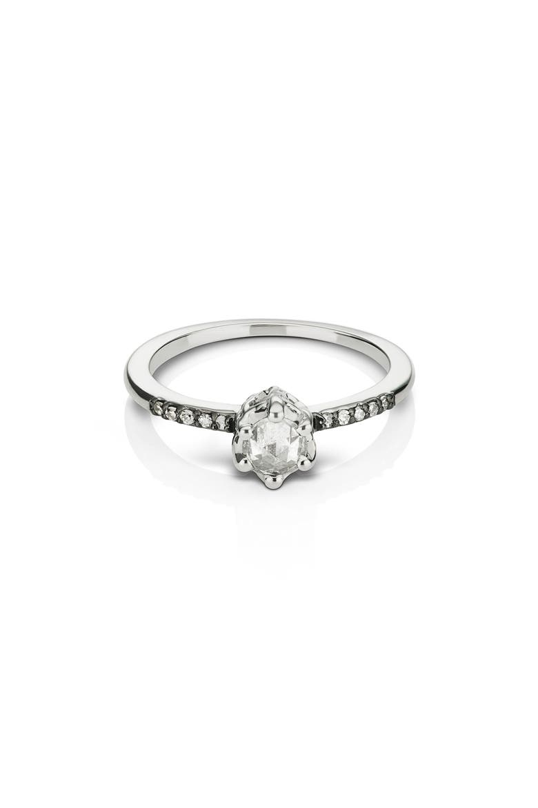 Entity Diamond Solitaire Ring, Main, color, WHITE GOLD