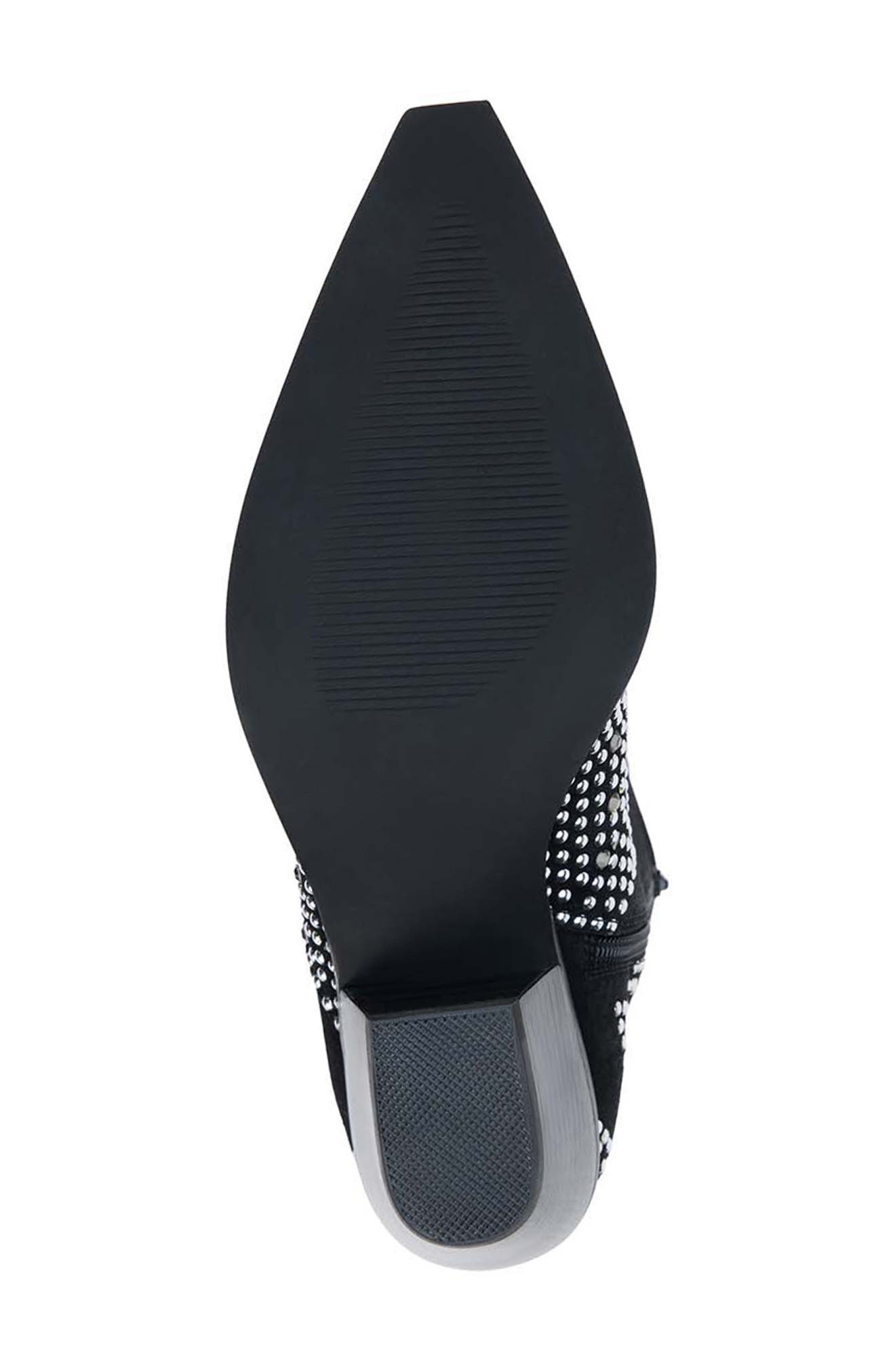 Matisse Dumplin Studded Western Boot, Alternate, color, Black