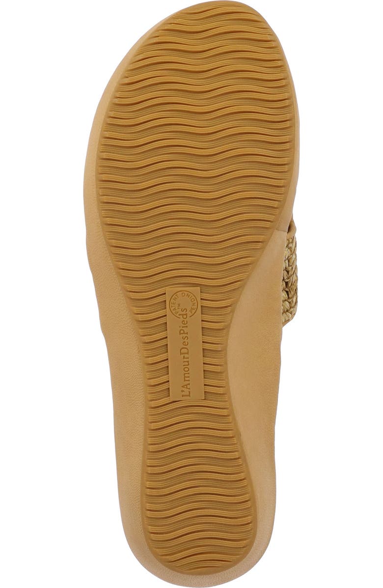 L'Amour des Pieds Catiana Wedge Sandal, Alternate, color, Natural