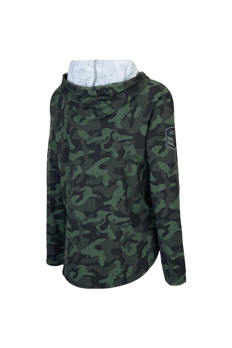 Women's Colosseum Camo Auburn Tigers OHT Military Appreciation Hoodie Long Sleeve T-Shirt, Alternate, color, Camo