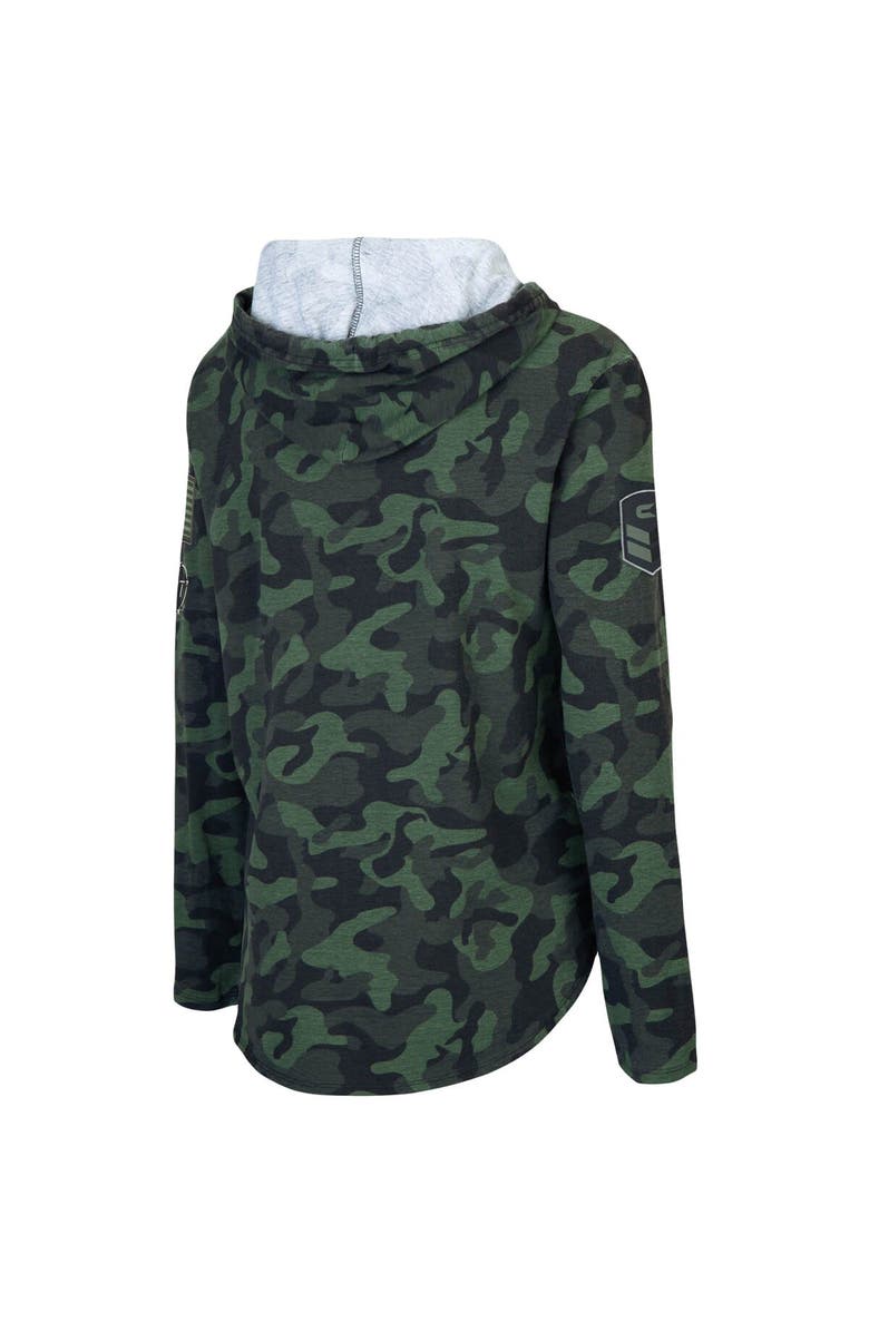 COLOSSEUM Women's Colosseum Camo Auburn Tigers OHT Military Appreciation Hoodie Long Sleeve T-Shirt, Alternate, color, 