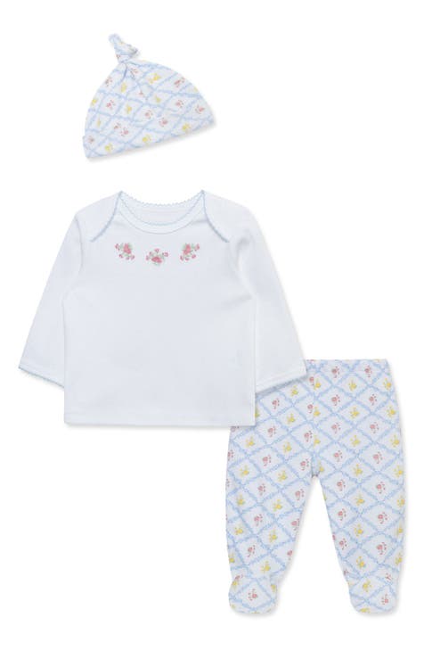 Trellis Rose Knit 3-Piece Set (Baby)