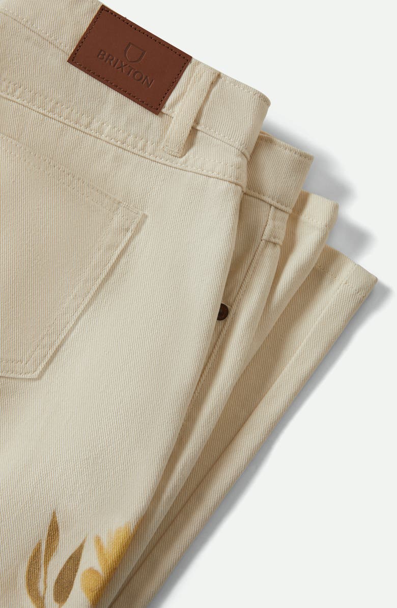 Brixton The Chloe Floral Print Wide Leg Jeans, Alternate, color, 