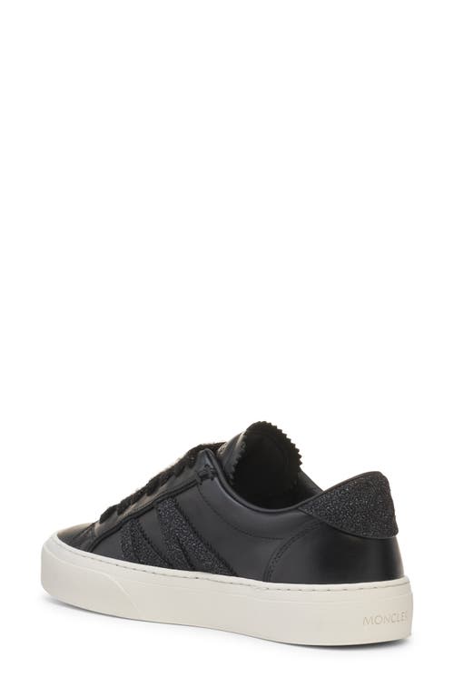 Moncler Monaco 2 Low Top Sneaker In Black
