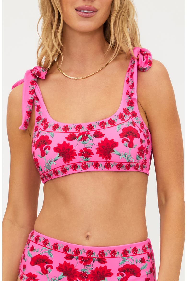 Avalon Floral Bikini Top, Main, color, REDWOOD FLORAL
