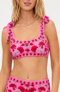 Beach Riot Avalon Floral Bikini Top