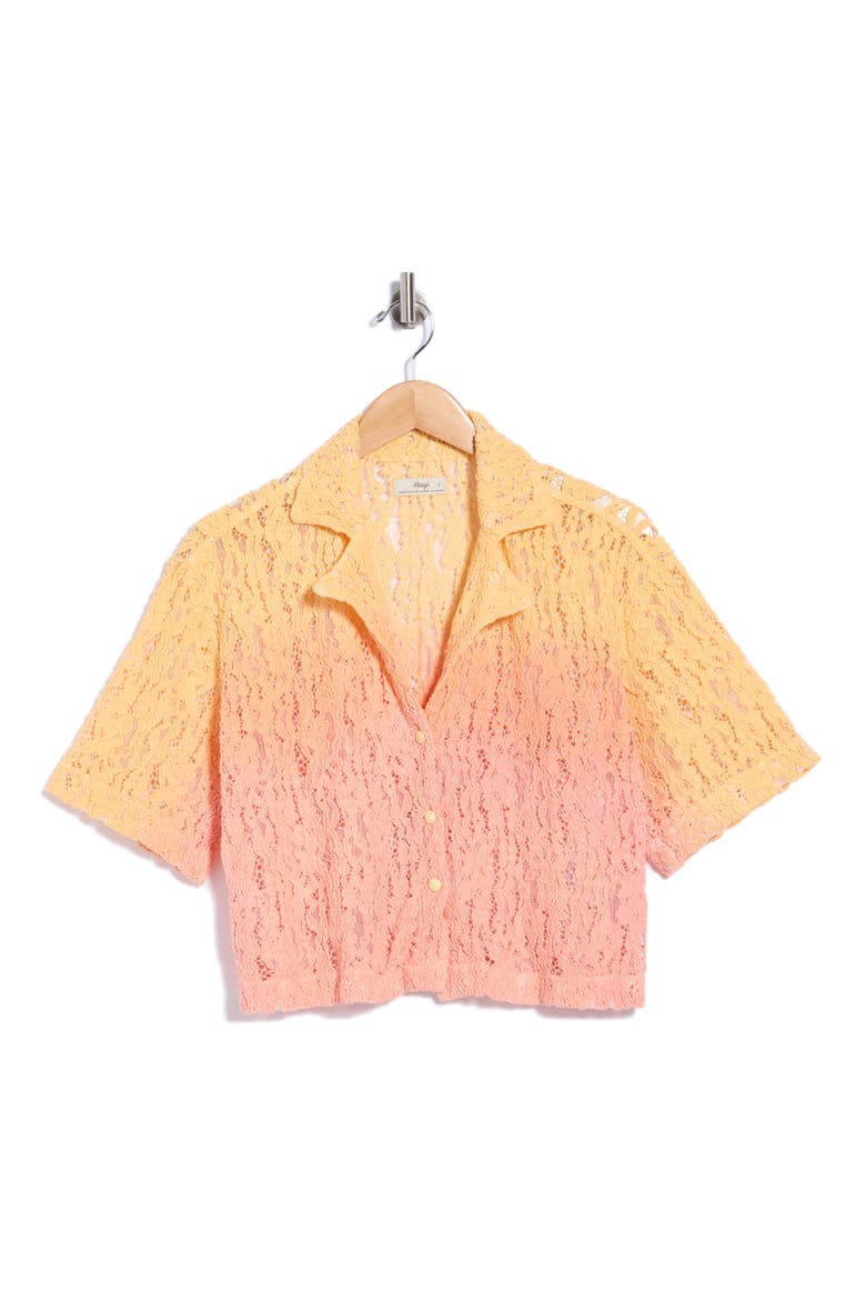 Donut Lace Shirt, Main, color, LIGHT PASTELYELLOW