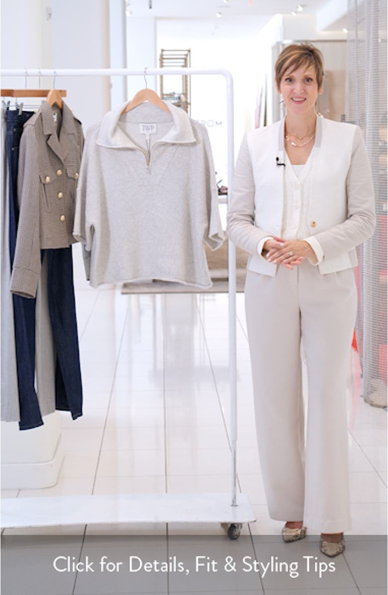 In the Morning Half Zip Cashmere Sweater, sales video thumbnail