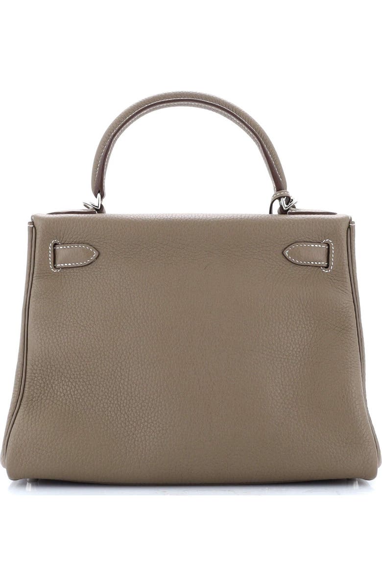 Pre-Owned Hermes Kelly Handbag Grey Togo with Palladium Hardware 28, Alternate, color,