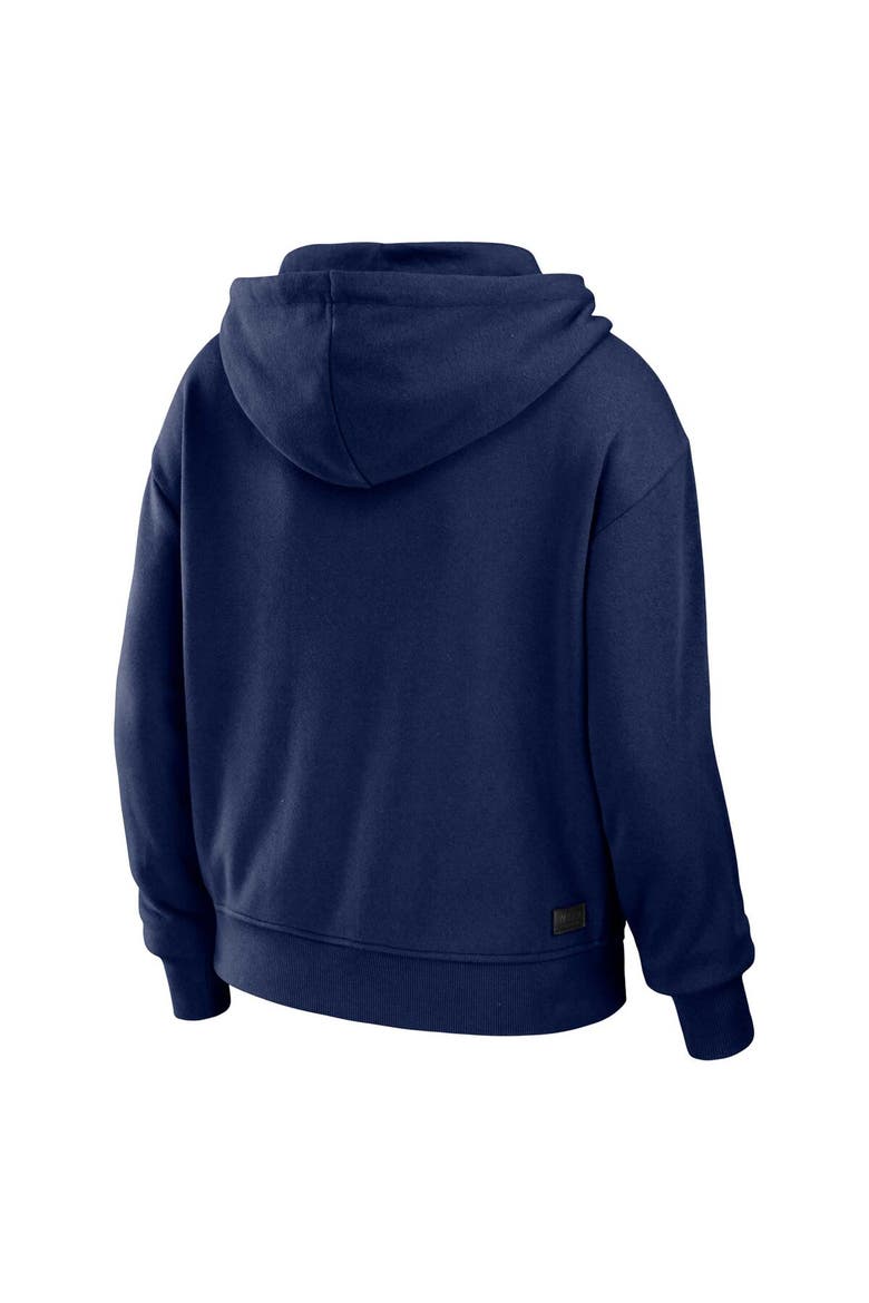 Women's WEAR by Erin Andrews Navy/White Seattle Seahawks Plus Size Color Block Full-Zip Hoodie, Alternate, color, Navy